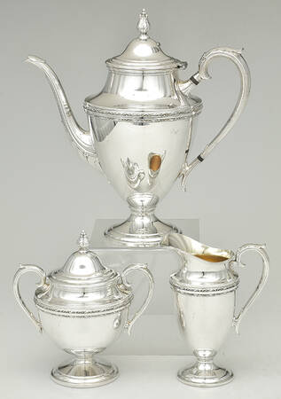 Exquisite (Silverplate, Hollowware) (3 Pc) Coffee Set (PCP,PCR,PSU)