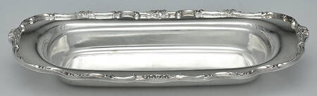 Wellington (Silverplate, Hollowware, Floral&Scroll) 1/4 Pound Butter No Lid