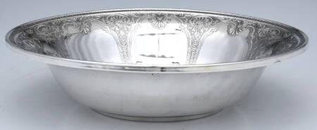 Persian (Sterling, Hollowware) Medium Sterling Round Vegetable Bowl