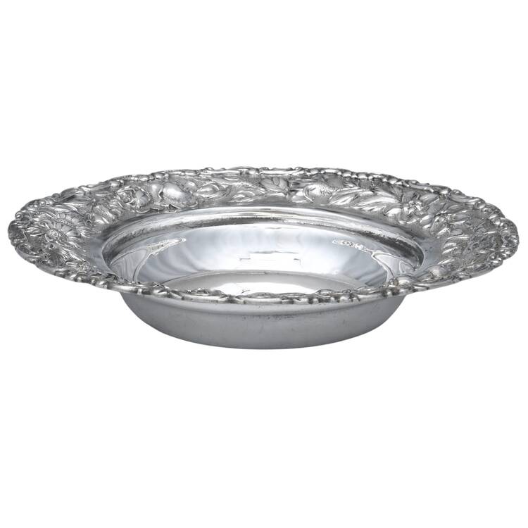 Repousse (Sterling, Hollowware) Round Open Butter