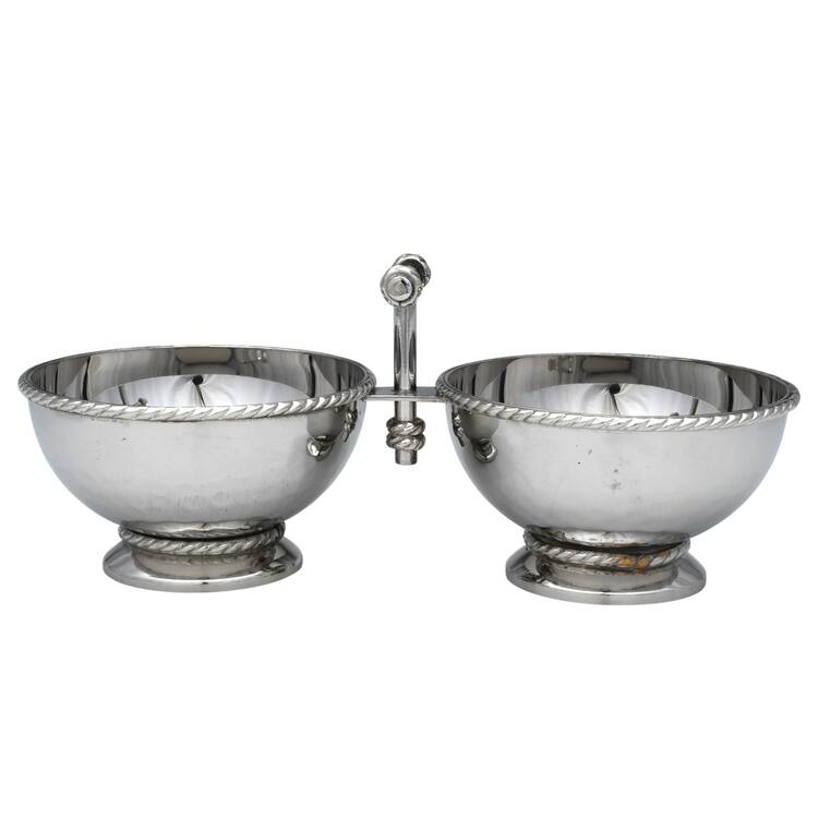 Graham (Stainless, Hollowware) Small Double Cocktail Bowl