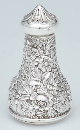 Repousse-Full Chased-Hand Chased Pepper Shaker