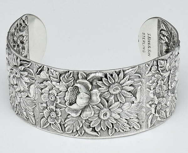 Repousse-Full Chased-Hand Chased Bracelet