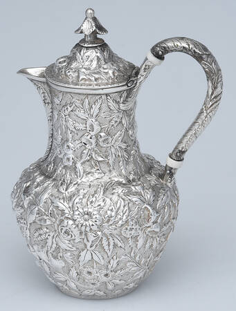 Repousse (Coin, Hollowware, No Landscape) Sterling Syrup Pitcher