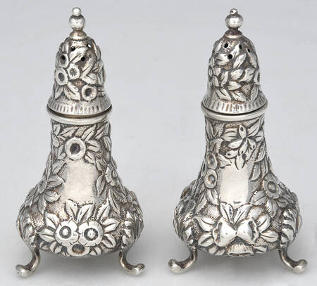Repousse (Coin, Hollowware, No Landscape) Salt & Pepper Set