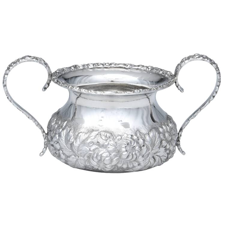 Stieff Rose (Sterling, 1892, Hollowware) Mini Open Sugar