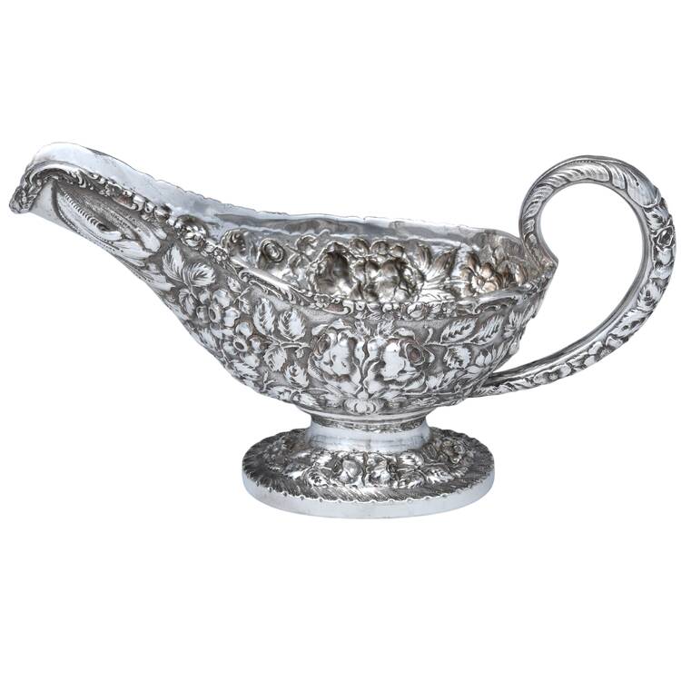 Stieff Rose (Sterling, 1892, Hollowware) Gravy Boat