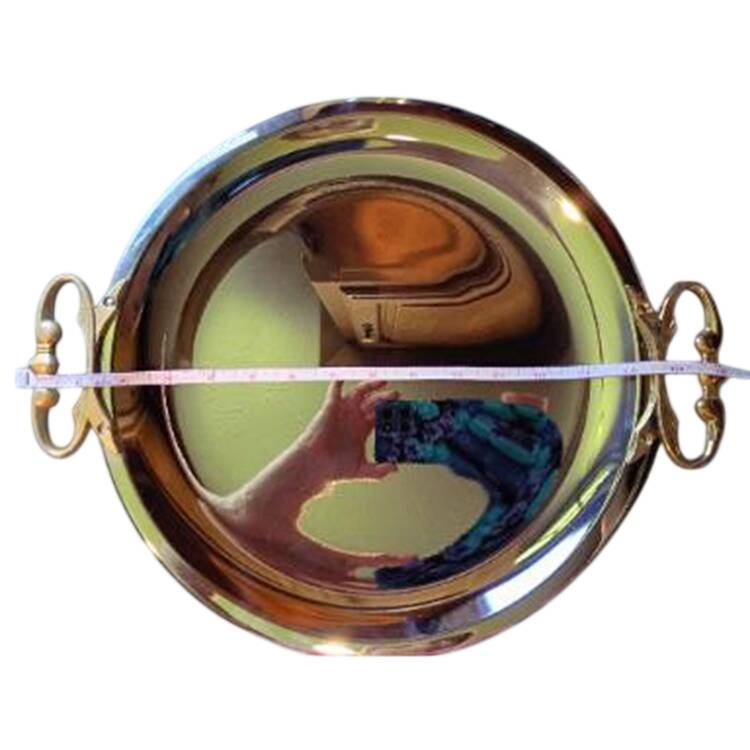 Aluminum Hollowware 16" Round Handled Tray