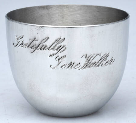 Jefferson Cup (Pewter, Hollowware) Monogrammed Jefferson Cup
