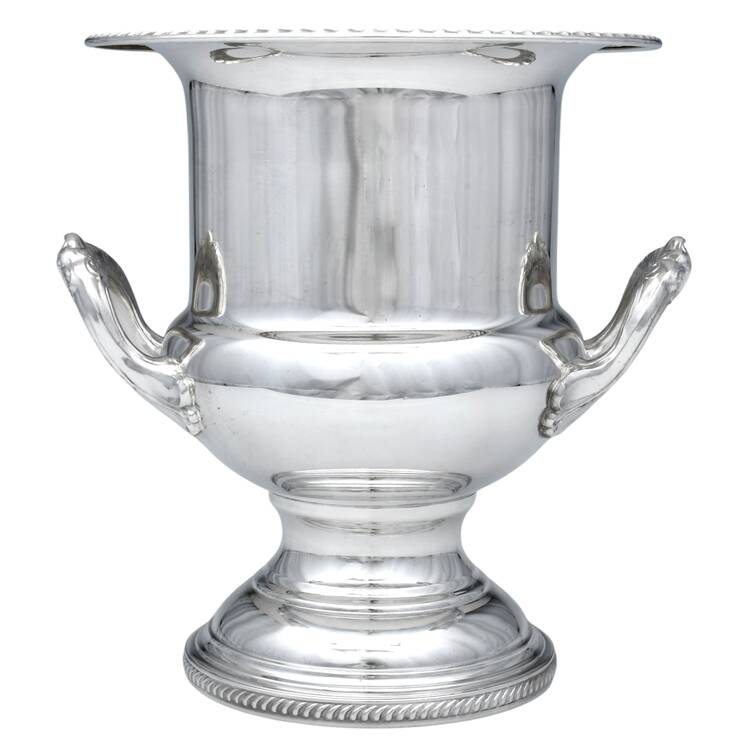 Silverplate Hollowware Champagne/Wine Cooler with Metal Liner