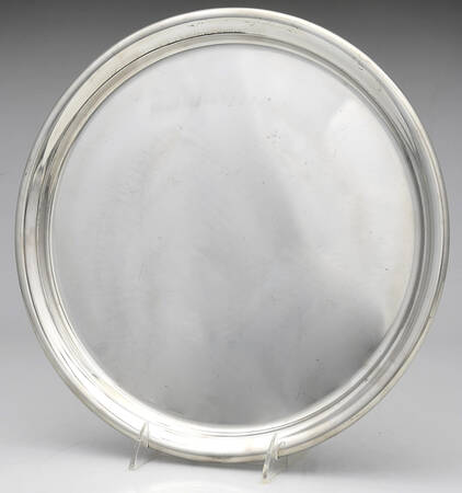 602 (Pewter, Hollowware) 12" Round Tray