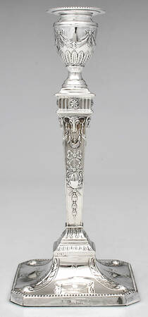 KMB1 (Sterling, Hollowware) Weighted Candlestick with Bobeche