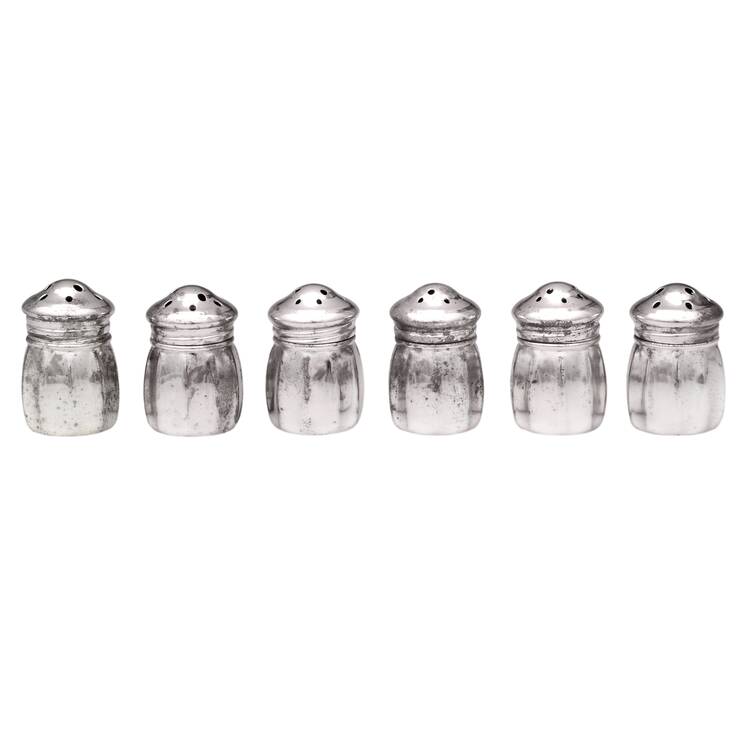Silverplate Hollowware Individual Salt & Pepper (3 Sets)