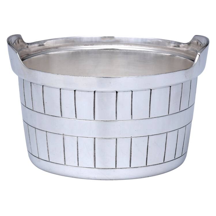 Silverplate Hollowware Lid for Round Butter Tub