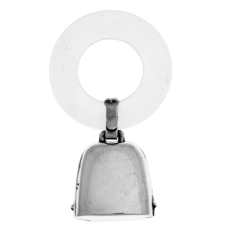 Baby Sterling Hollowware Teething Ring by Lullaby