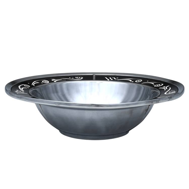 Spyro Black (Hollowware, Metalware) 14" Salad Serving Bowl