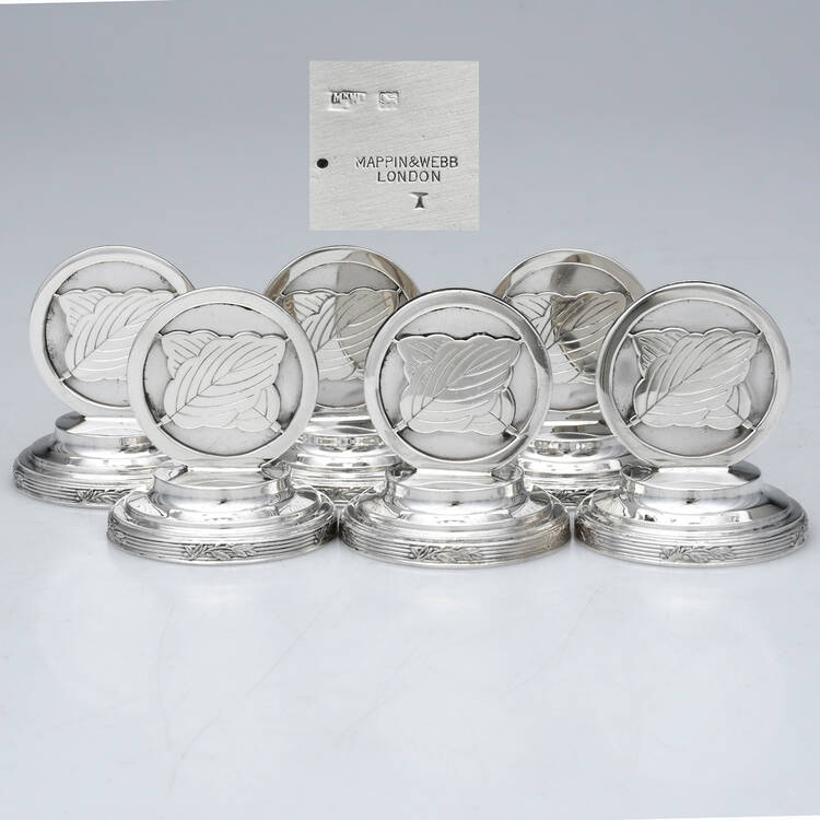 Sterling Hollowware Place Card Holder (Set of 6)
