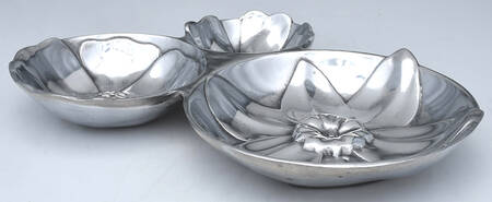 Aluminum Hollowware 3 Part Divided Server