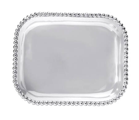 String of Pearls (Aluminum, Hollowware) 13" Rectangular Platter