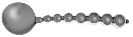String of Pearls (Aluminum, Hollowware) Solid Salad Serving Spoon