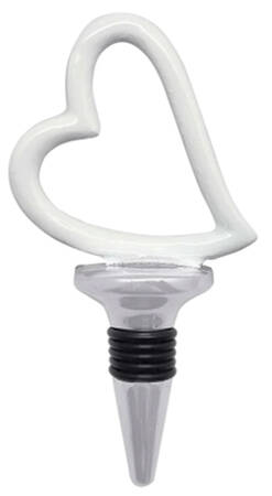 First Comes Love (Aluminum, Hollowware) Wine Stopper