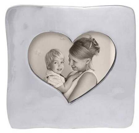 First Comes Love (Aluminum, Hollowware) Square Picture Frame