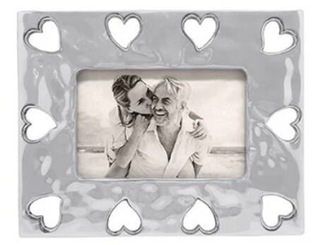First Comes Love (Aluminum, Hollowware) Frame-Holds 4" X 6"