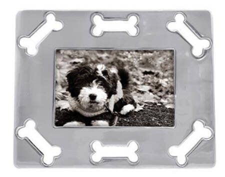 Woof Woof (Aluminum, Hollowware) Frame-Holds 4" X 6" Picture