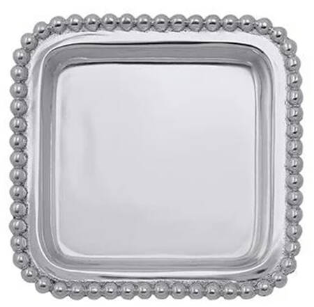 Beaded 4" Square Tray