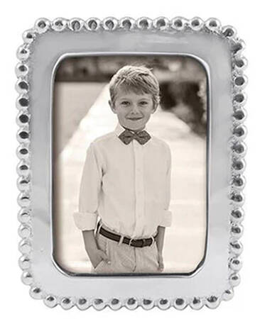Beaded Frame-Holds 3" X 2" Picture