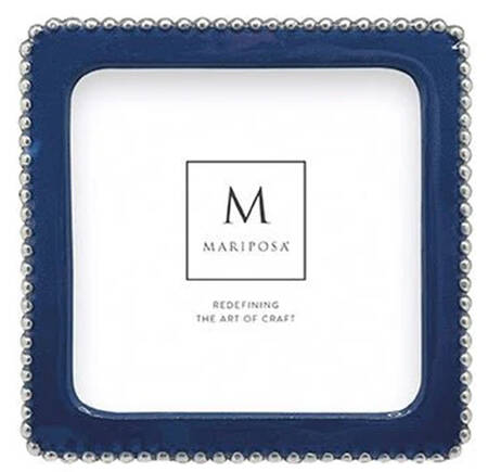 Beaded Frame-Holds 5" X 5" Picture