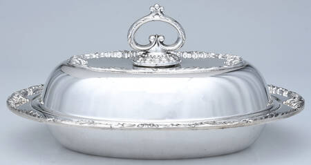 King Edward (Silverplate, Hollowware) (2 Pc) 11" Oval Double Vegetable