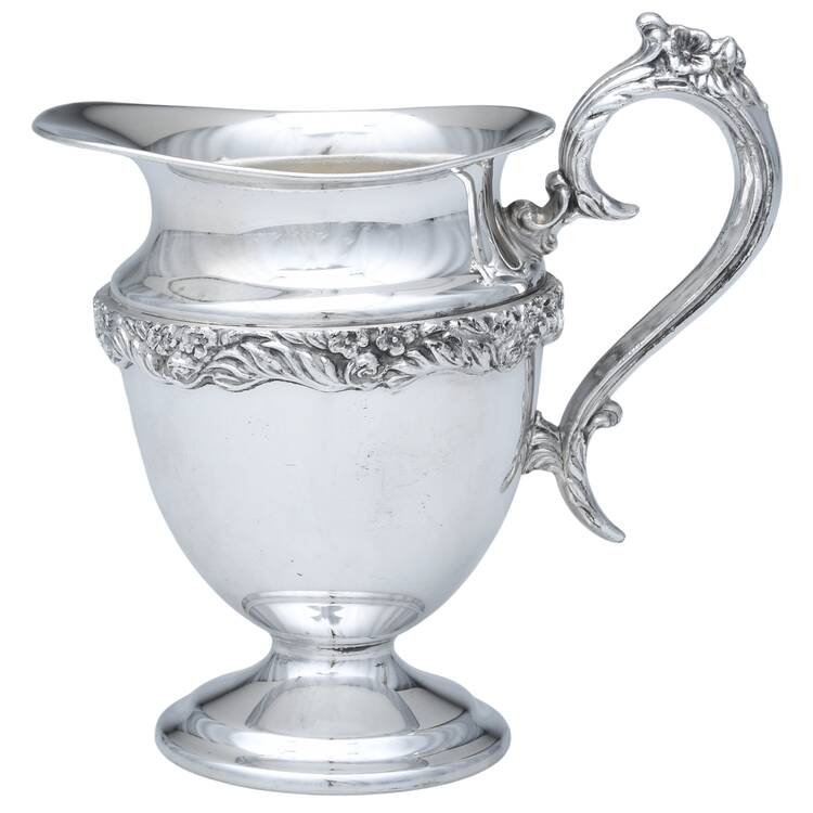 Moss Rose (Silverplate, 1949, Hollowware) Creamer by National Silver Co
