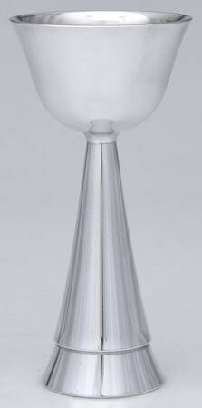 Judaica (Metal, Hollowware) Wine Goblet