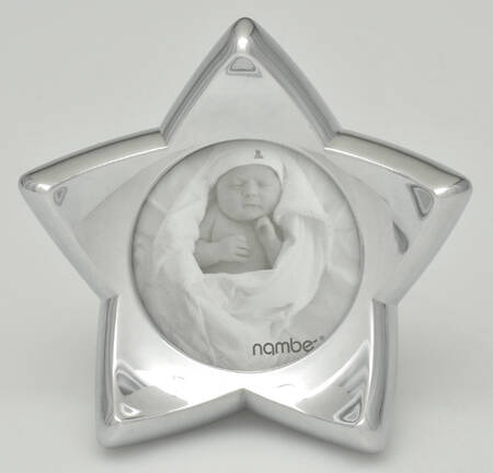 Baby Nambe (Hollowware, Metal) Frame-Holds 3" X 3" Picture