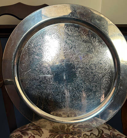 4334N (Silverplate, Hollowware) Round Tray For Punch Bowl