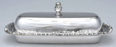 Henley (Silverplate, Hollowware) 1/4 Pound Covered Butter & Liner