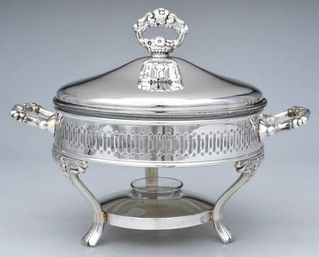 Royal Provincial (Silverplate, Hollowware) Chafing Dish Stand & Lid with Liner