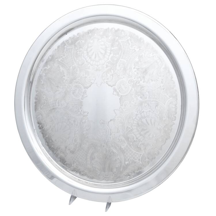 Castle Court (Silverplate, Hollowware) Round Tray For Punch Bowl