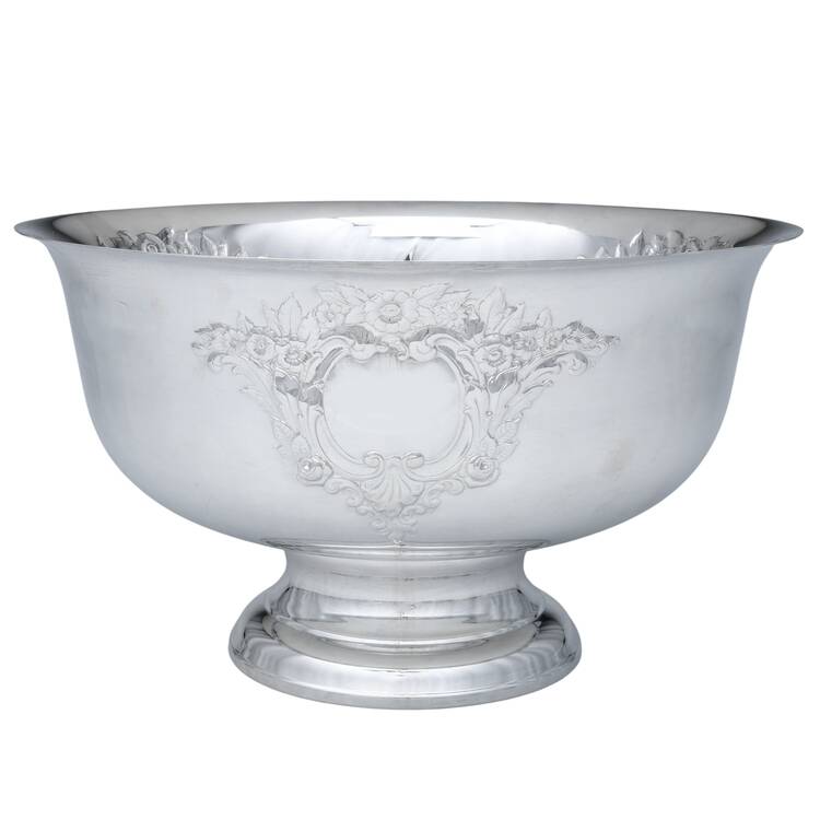 Castle Court (Silverplate, Hollowware) Punch Bowl
