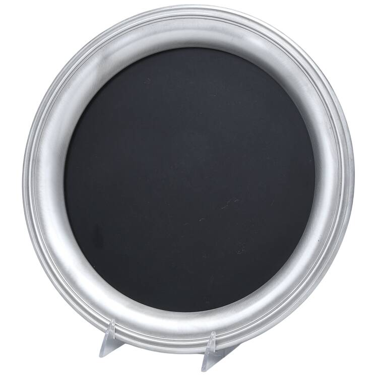 OHS395 (Pewter, Hollowware) Round Tray with Lucite Center