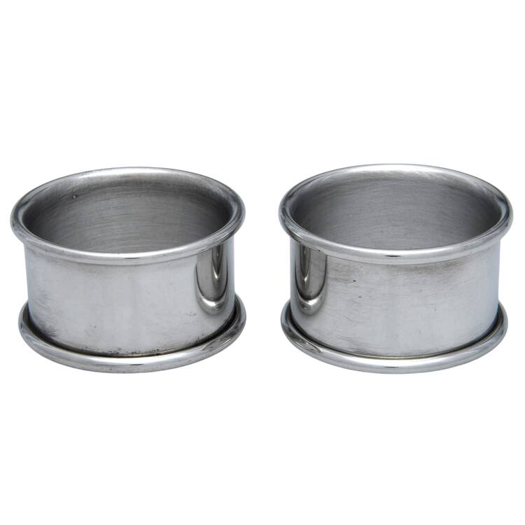 Pewter Hollowware Napkin Ring - Set of 2 by Preisner