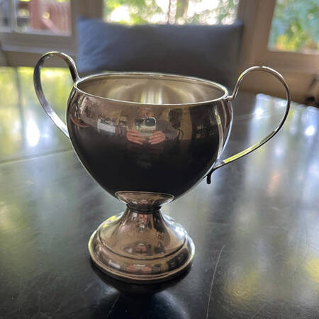 172 (Sterling, Hollowware) Weighted Mini Open Sugar