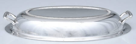 2711 (Silverplate, Hollowware) 11" Oval Divided Vegetable (Top)