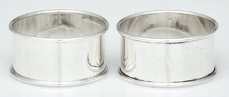 Sterling Hollowware Napkin Ring - Set of 2