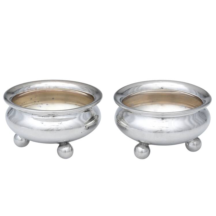 Sterling Hollowware (Set of 2) Individual Open Salt