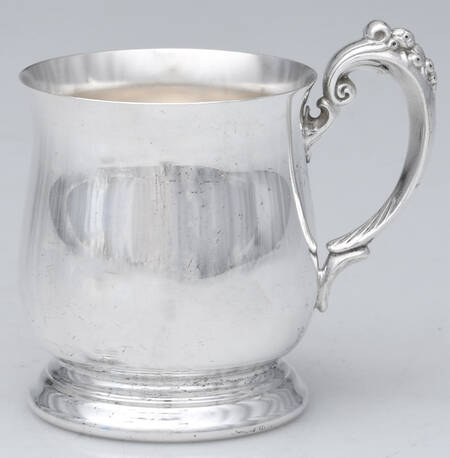 King Francis (Silverplate, Hollowware) Silverplate Footed Baby Cup