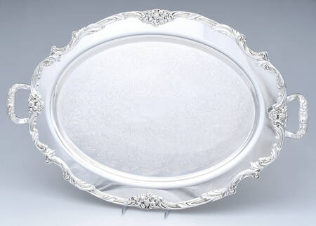 King Francis (Silverplate, Hollowware) Medium Silverplate Waiter Tray