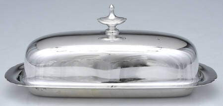 Mayflower (Silverplate, Hollowware) 1/4 Pound Covered Butter & Liner