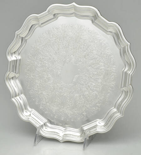 Chippendale (Silverplate, Hollowware) 10" Round Tray